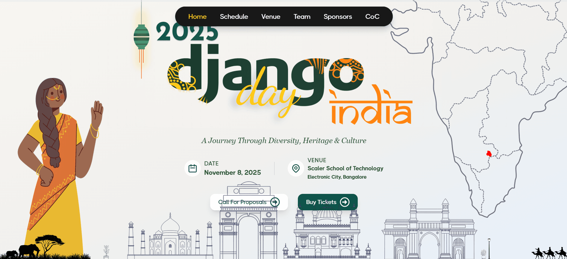 DjangoDay India conference website